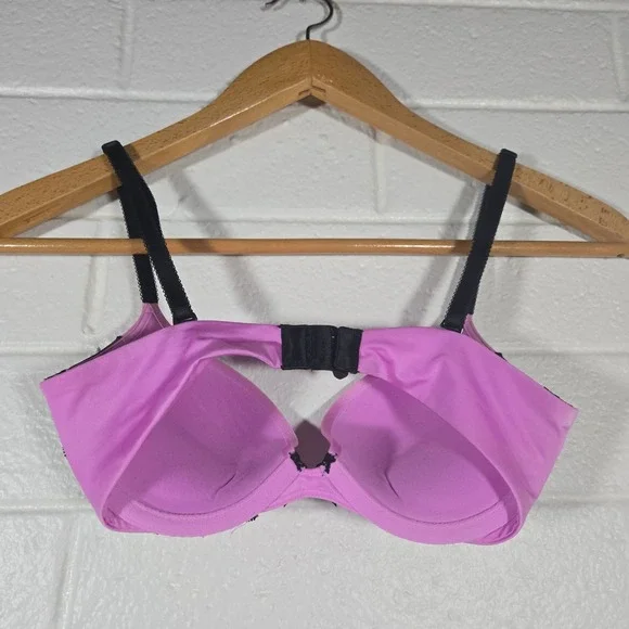 Victorias Secret Very Sexy Push Up Bra Lace Bow 32C Valentines Romantic Intimate - Picture 4 of 7